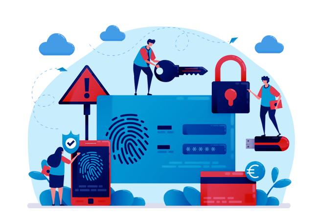 Employees are registering their attendance using a biometric device management system